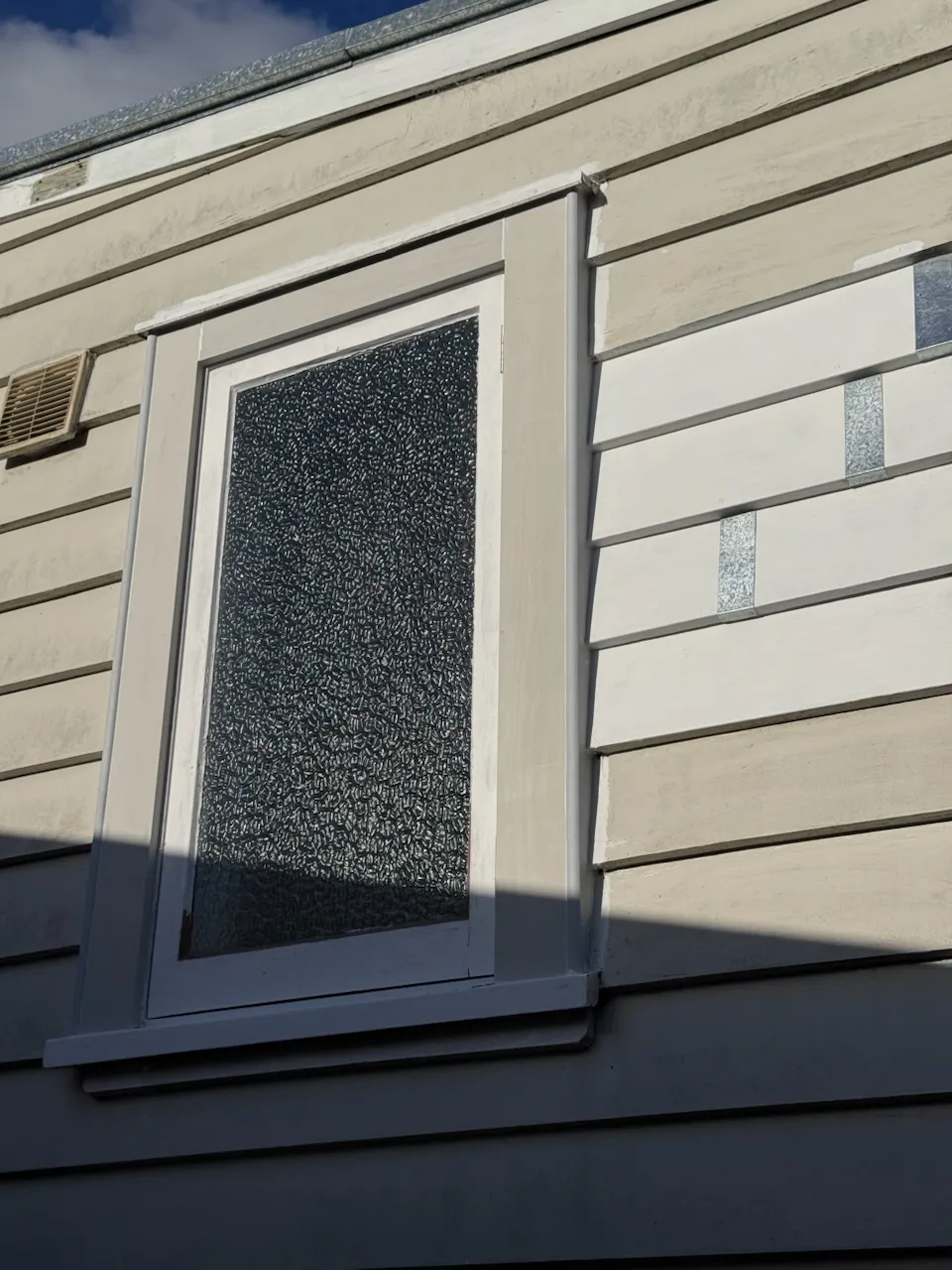 Mt Eden — Facing & Weatherboard Repair, New Hinges (after)