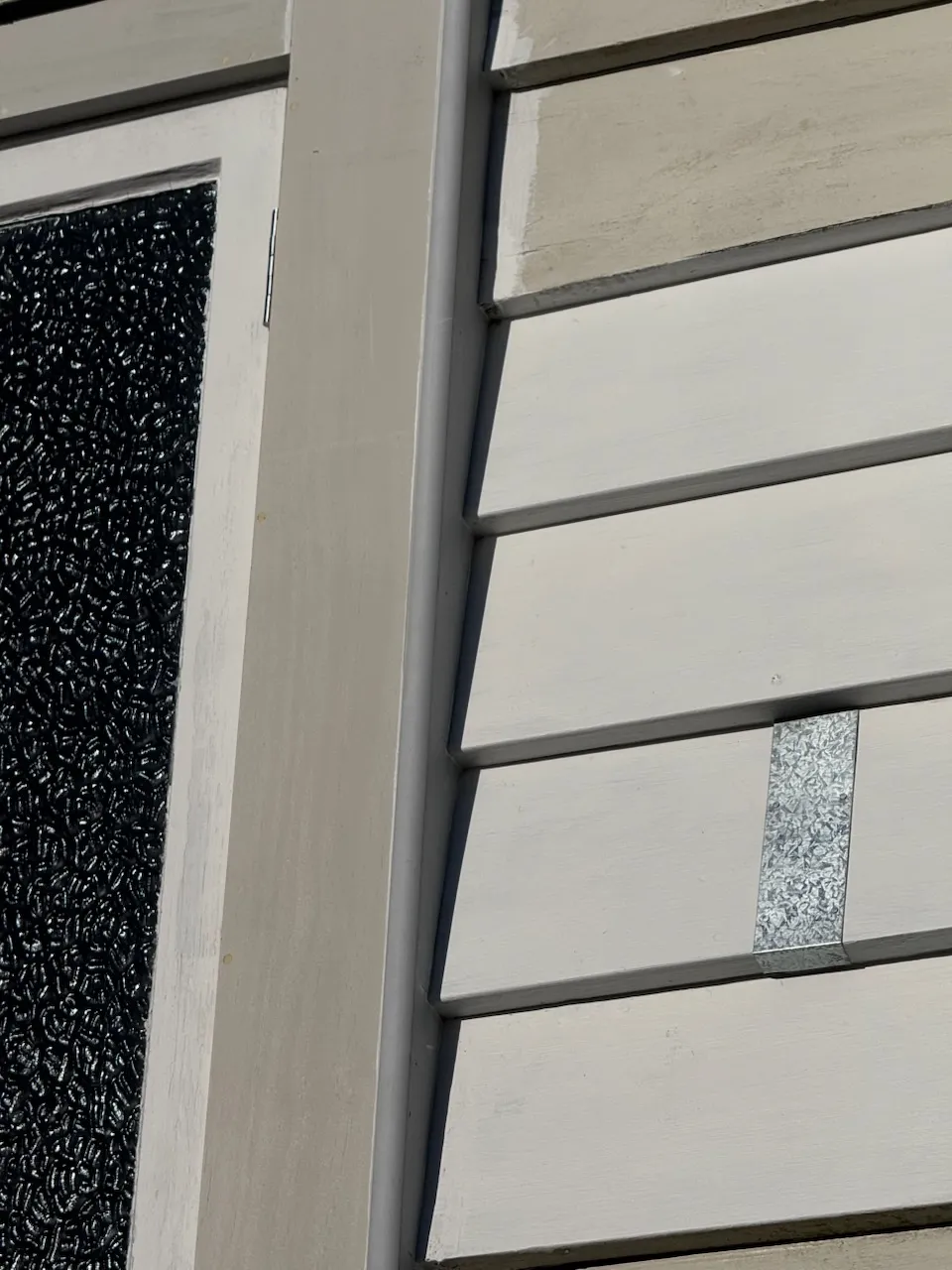 Mt Eden — Facing & Weatherboard Repair, New Hinges (after)