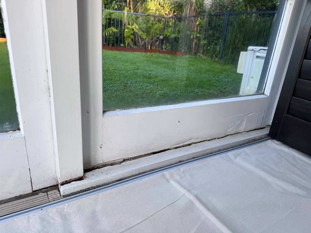Hillsborough — Joinery Replacement, Sill Replacement, Jamb Repair, Bifold Door Service (before)