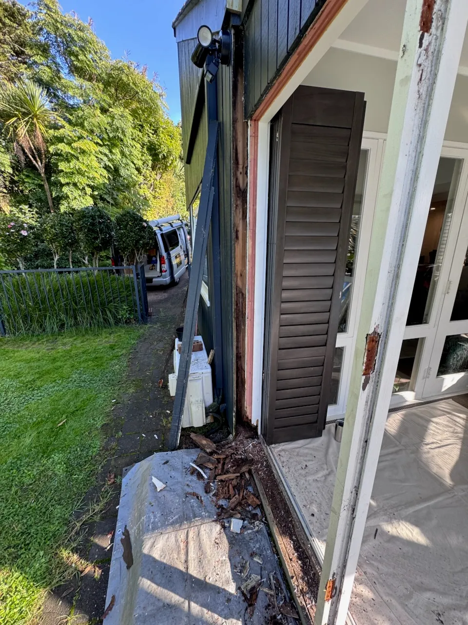 Hillsborough — Joinery Replacement, Sill Replacement, Jamb Repair, Bifold Door Service (before)