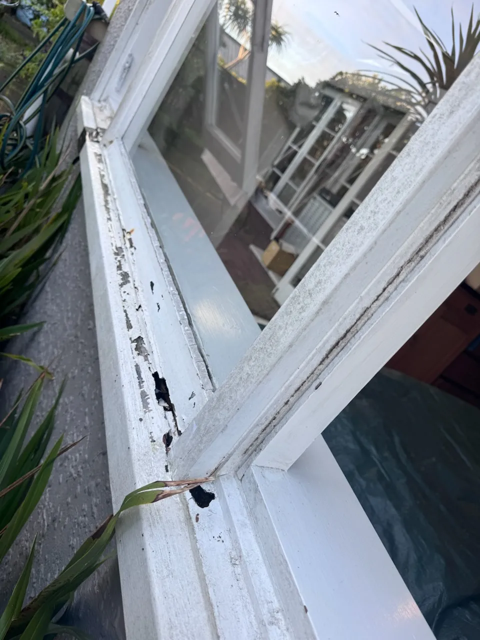 Glen Eden — Sill Replacement, Fixed Sash Replacement, Awning Replacement (before)