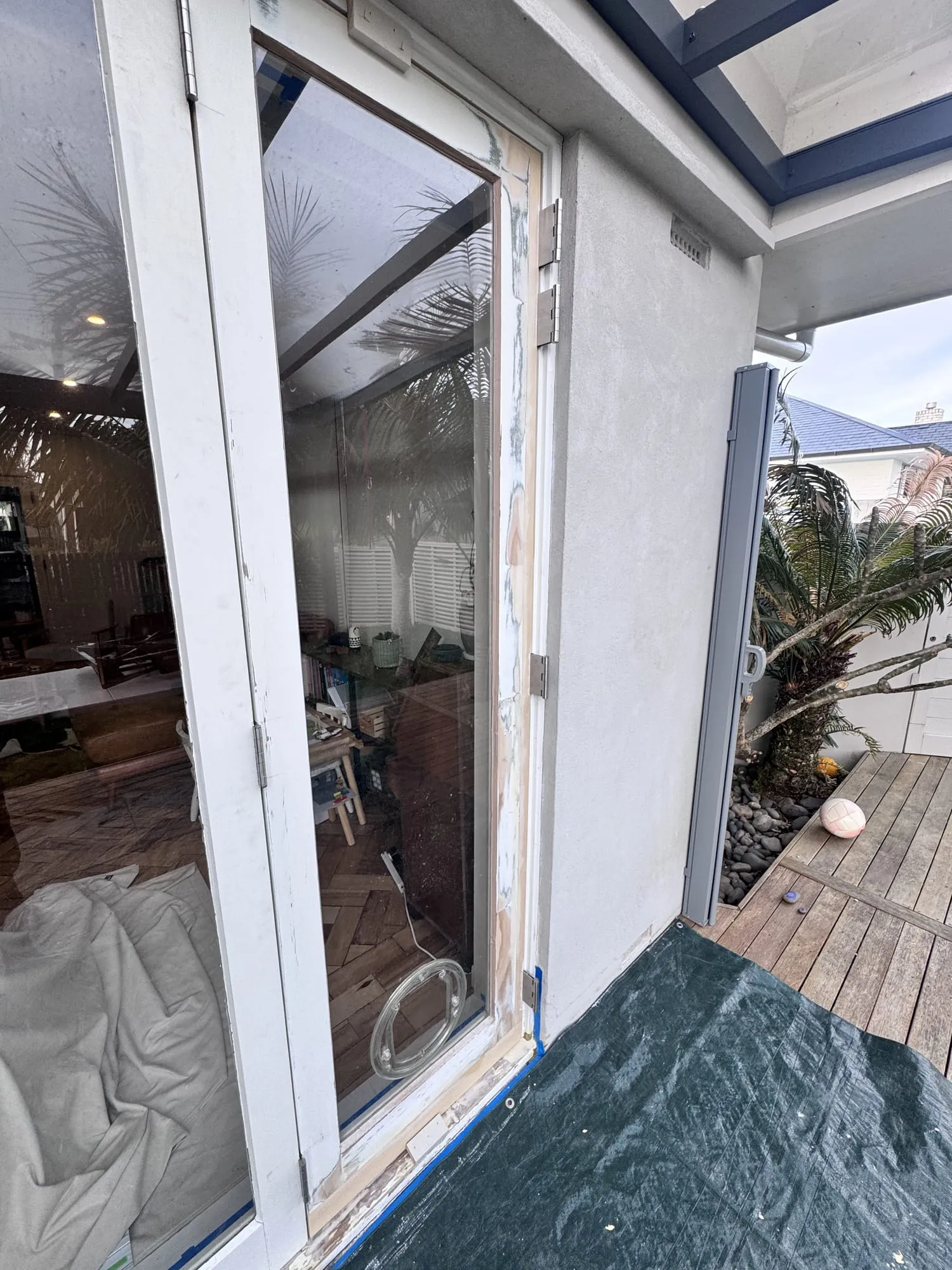 Glendowie — French Doors Converted to Bi-fold (progress)